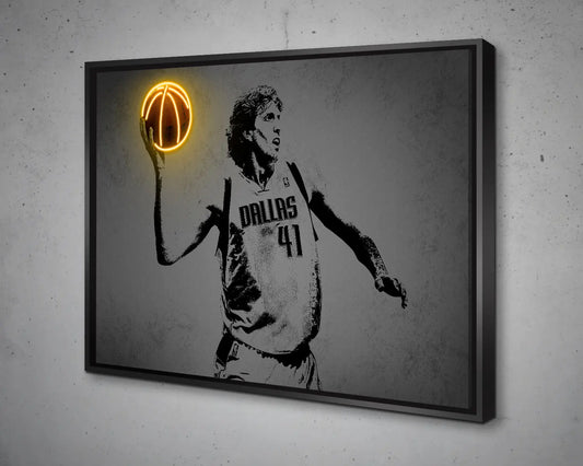 Dirk Nowitzki Canvas Wall Art