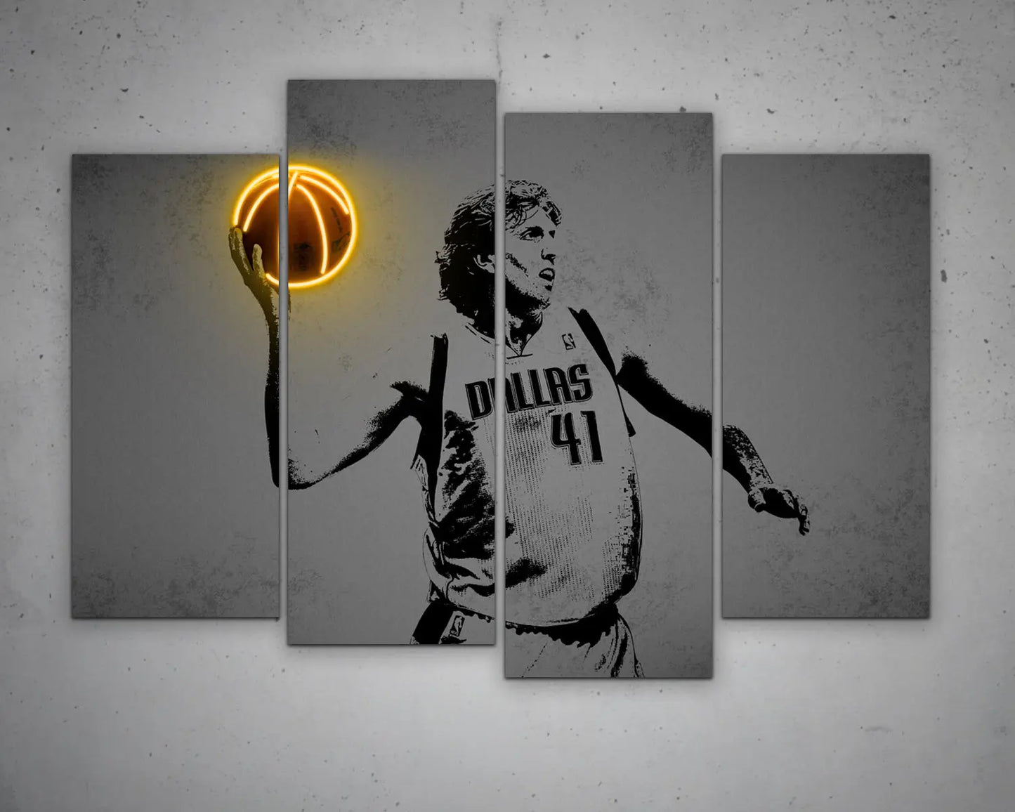 Dirk Nowitzki Canvas Wall Art