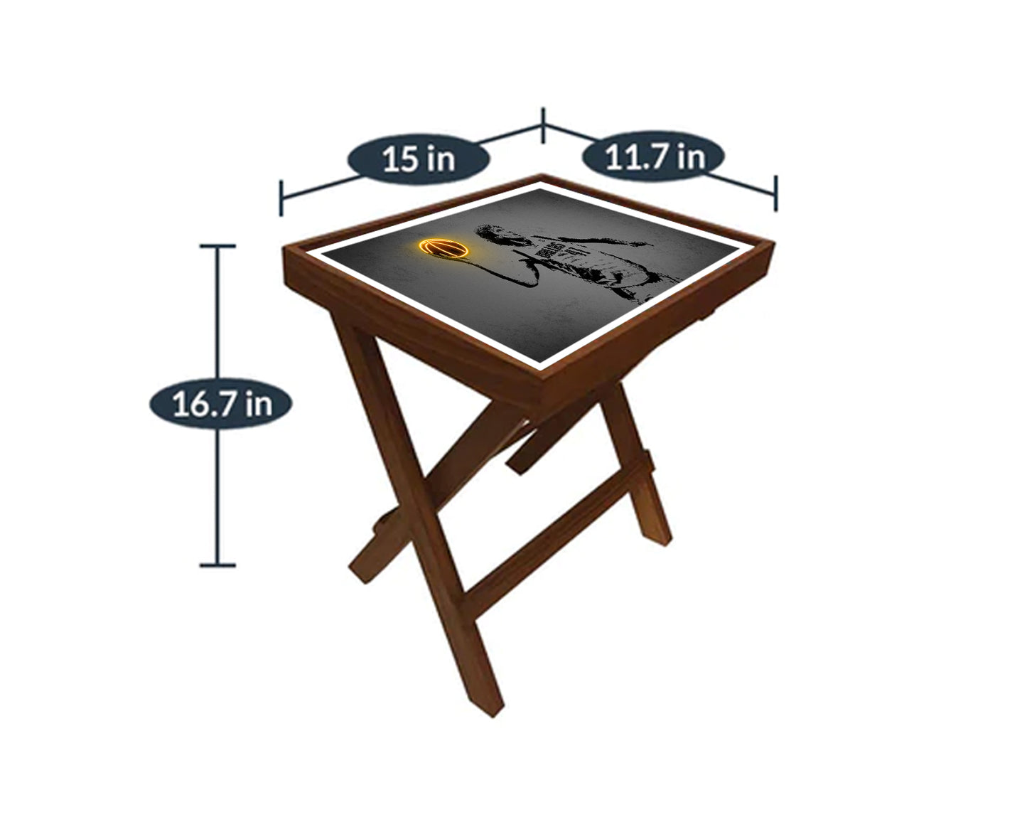 Dirk Nowitzki Neon Effect Coffee and Laptop Table