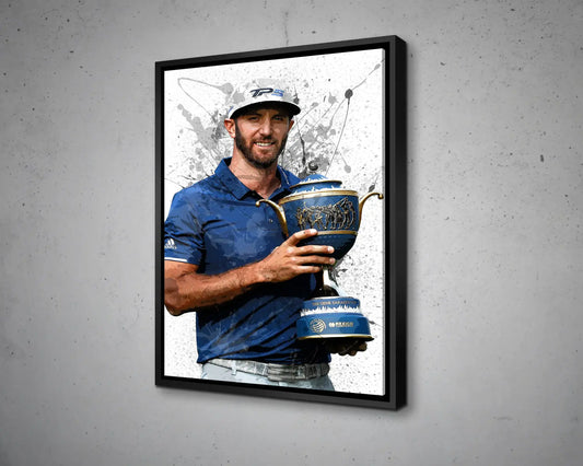 Dustin Johnson Splash Effect Canvas Art