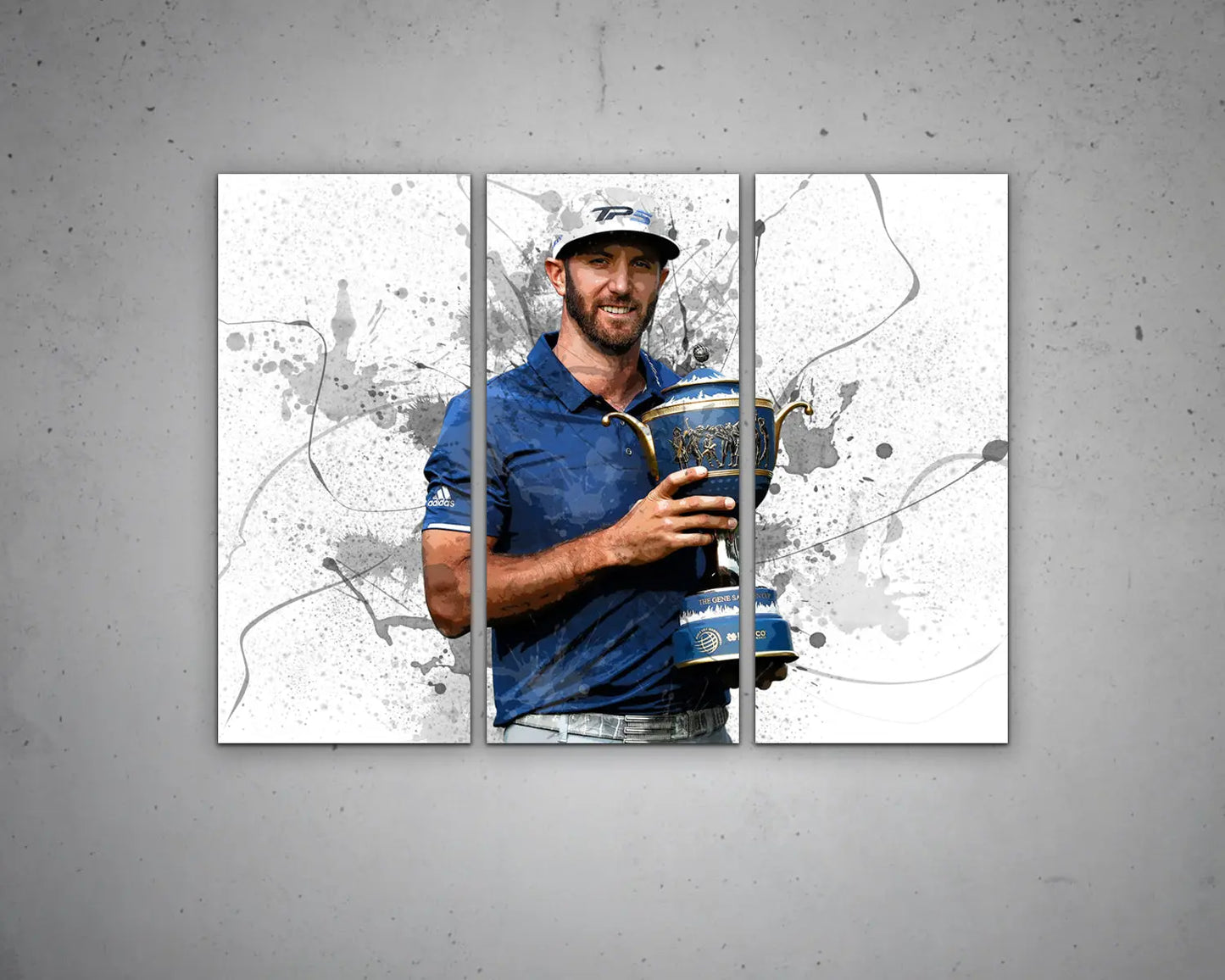 Dustin Johnson Splash Effect Canvas Art
