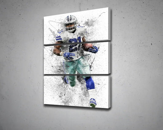 Ezekiel Elliott Canvas Wall Art