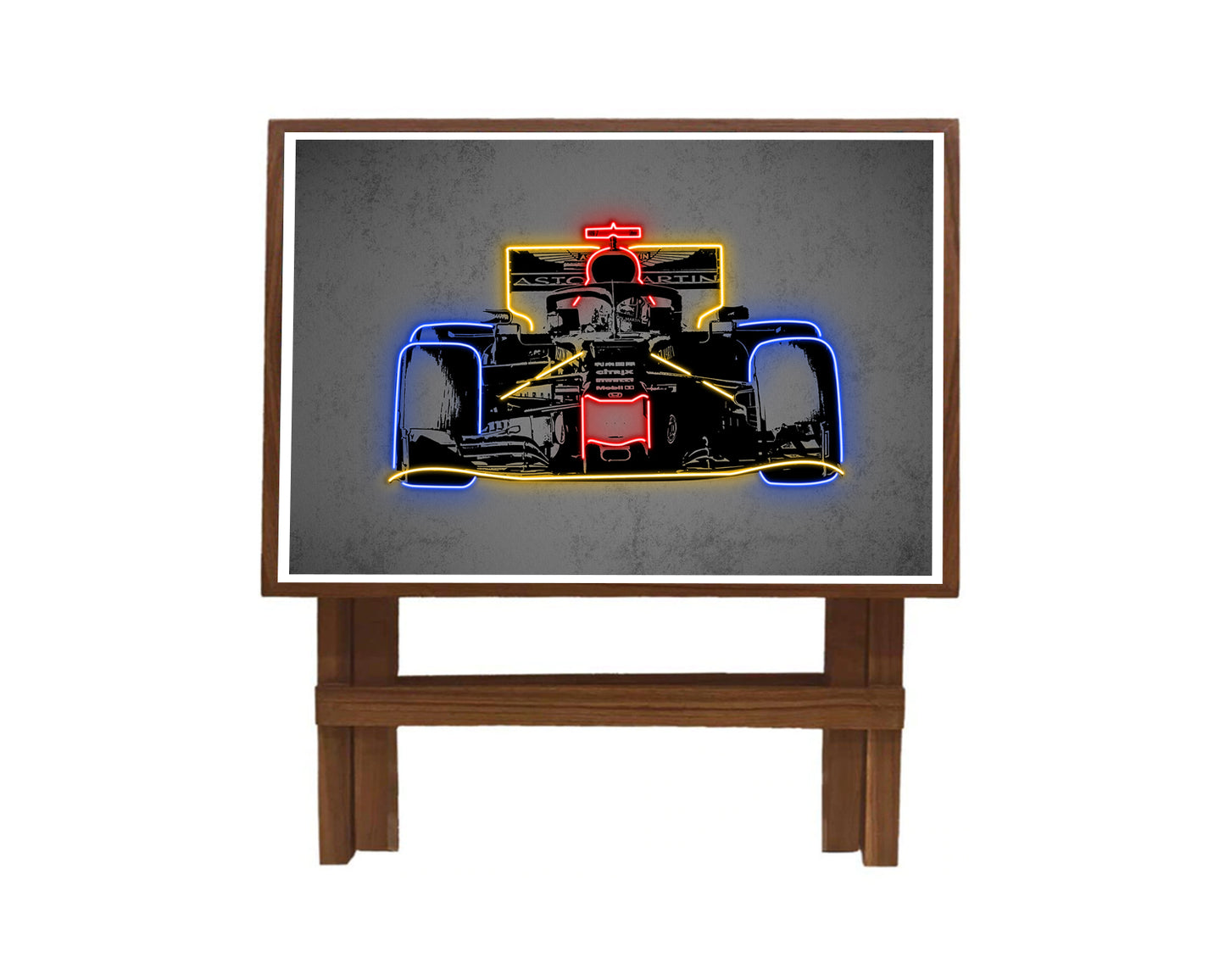 F1 Racer Neon Effect Coffee and Laptop Table
