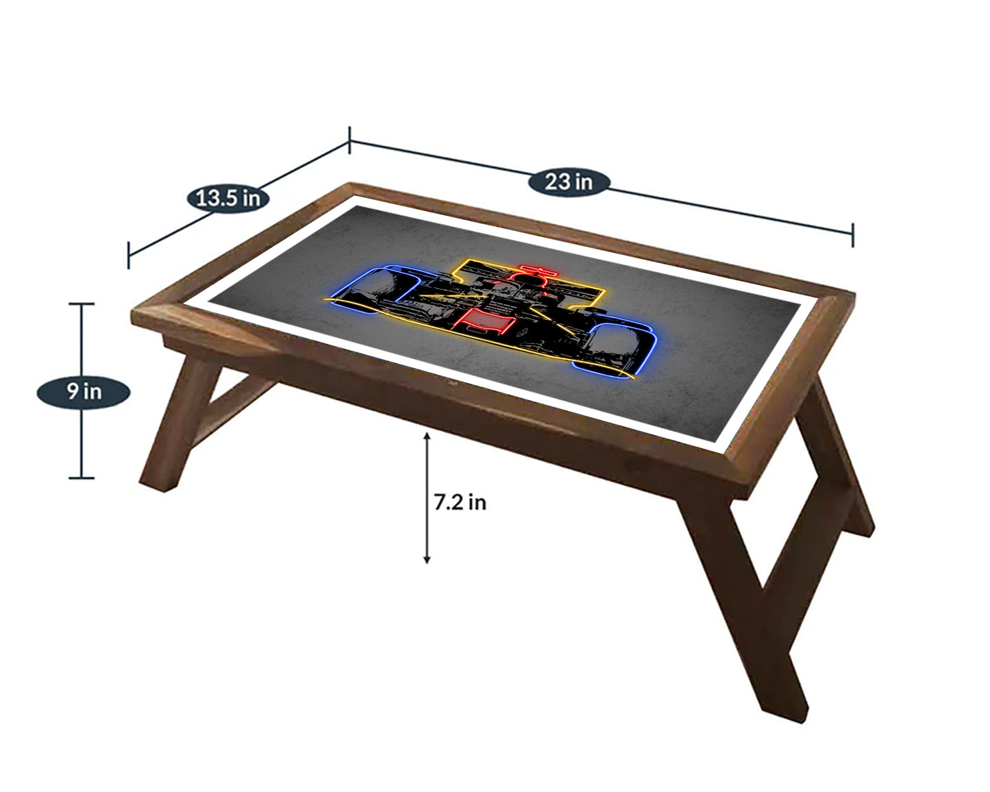 F1 Racer Neon Effect Coffee and Laptop Table