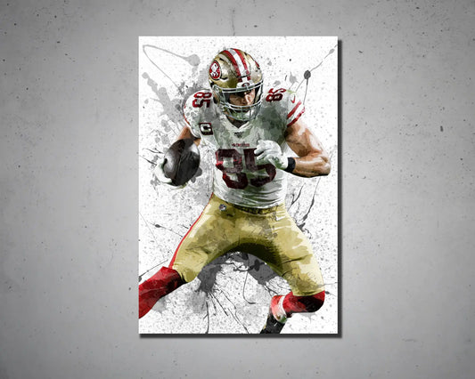 George Kittle Canvas Wall Art