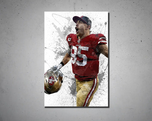 George Kittle Canvas Wall Art