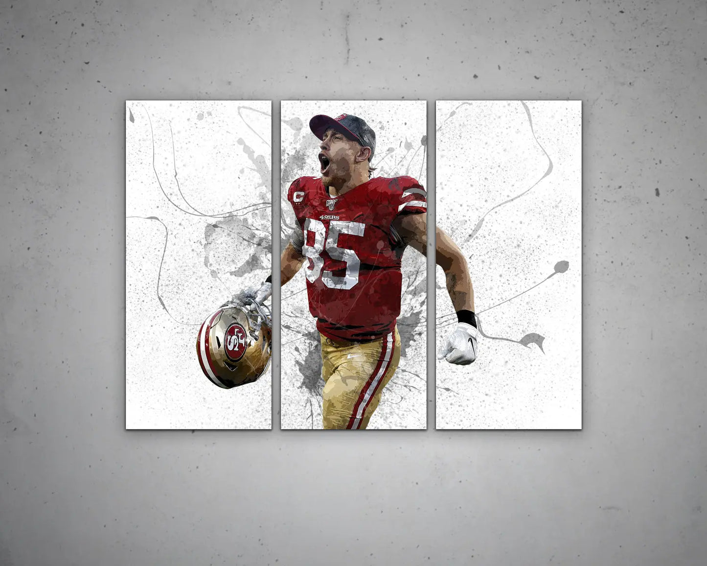 George Kittle Canvas Wall Art