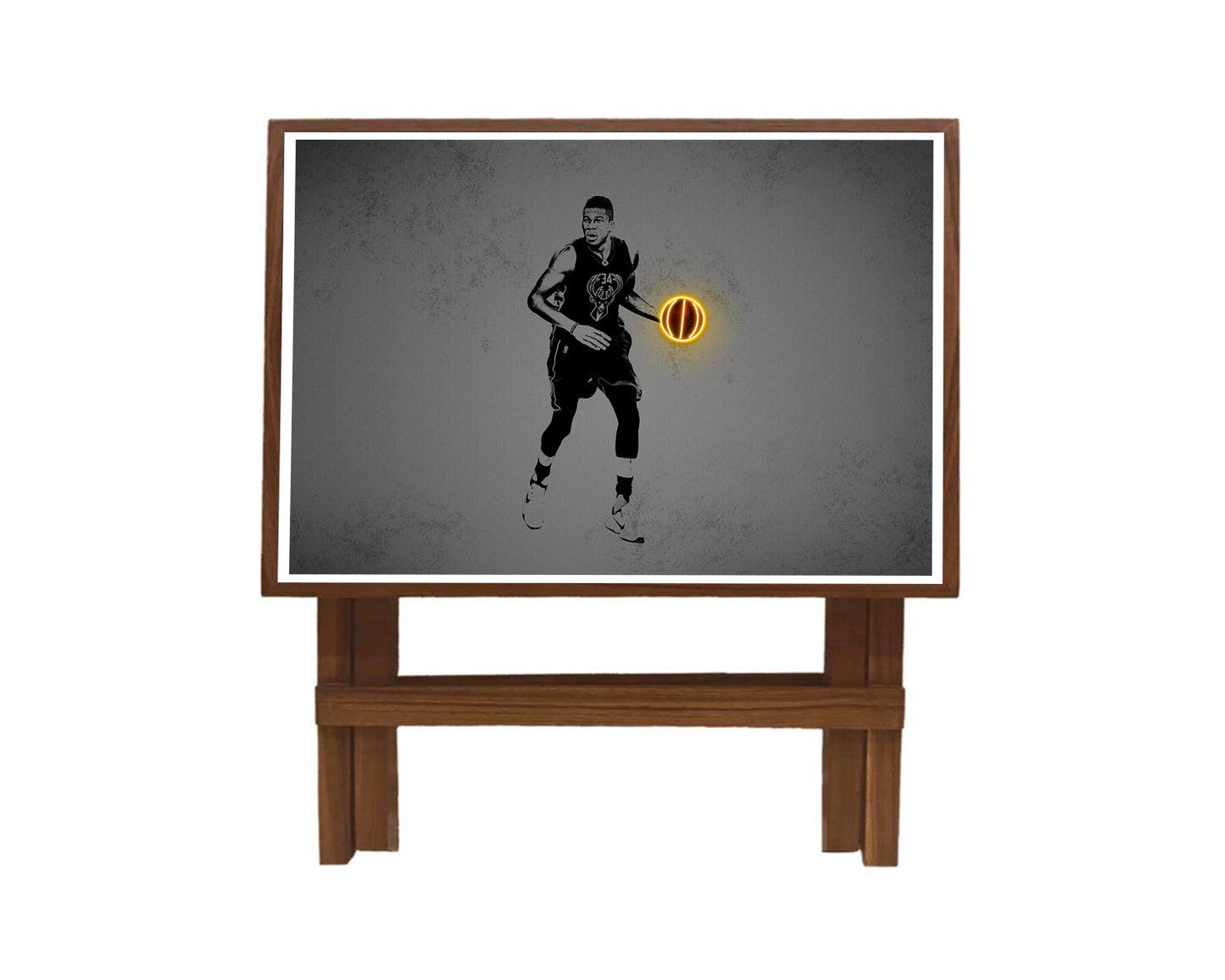 Giannis Antetokounmpo Neon Effect Coffee and Laptop Table