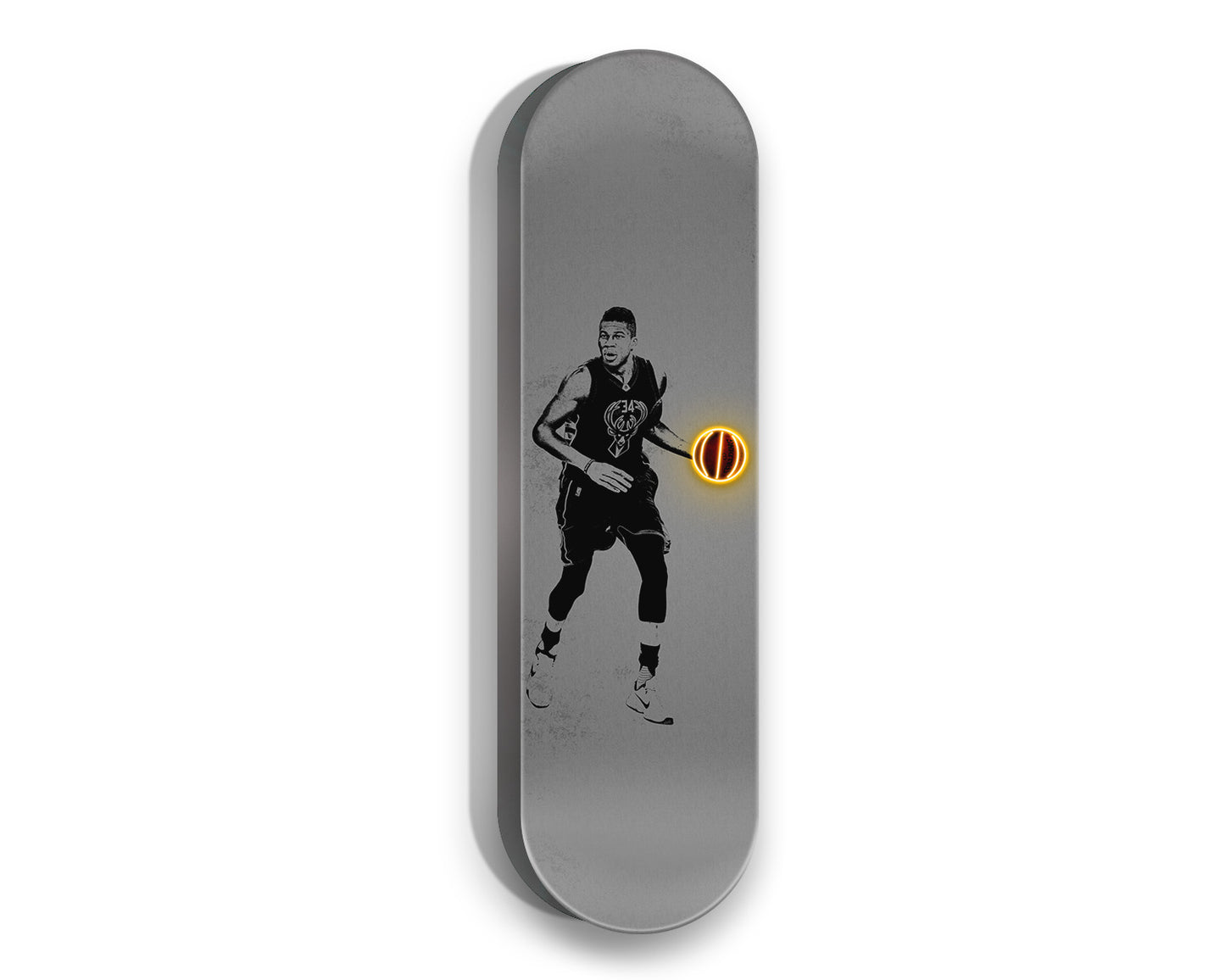 Giannis Antetokounmpo Acrylic Skateboard Wall Art