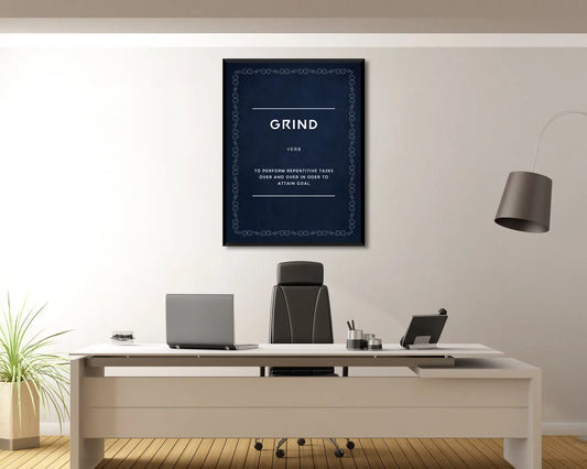 Grind Verb Canvas Wall Art