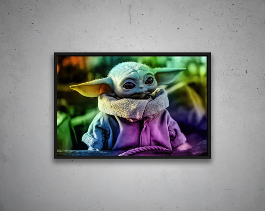 Grogu Multicolour Wall Art