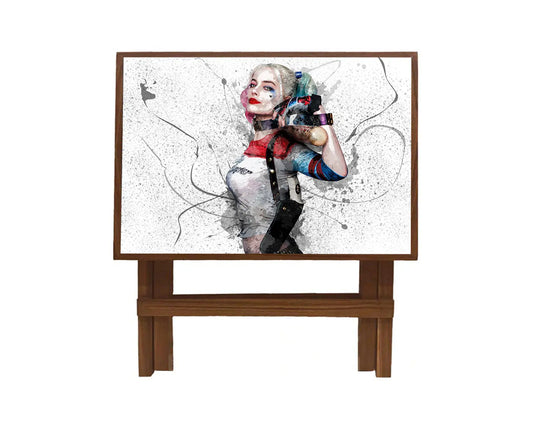 Harley Quinn Splash Effect Coffee and Laptop Table