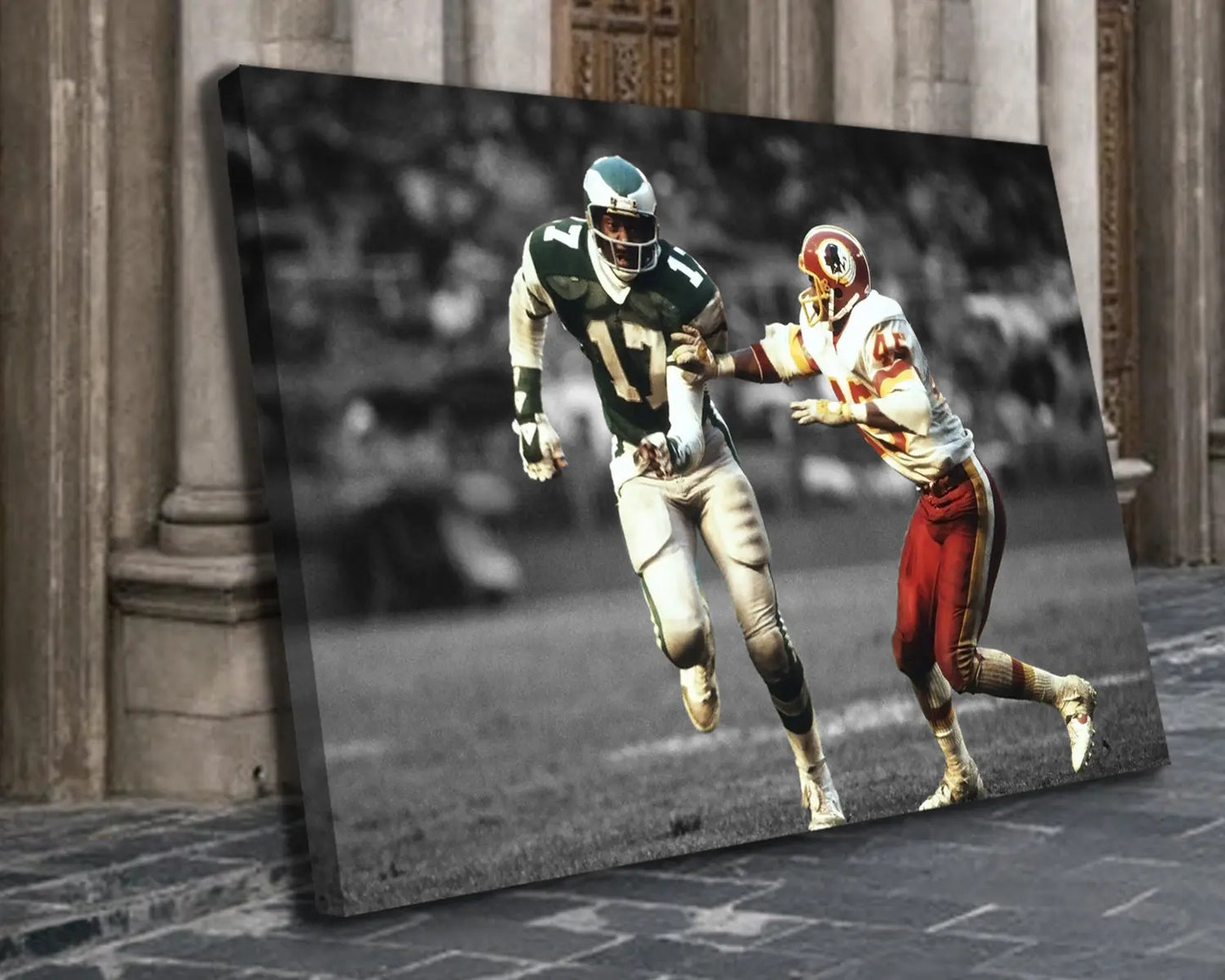 Harold Carmichael Black & White Canvas Art