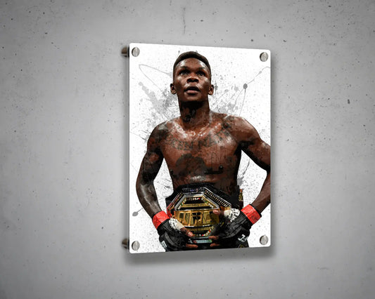 Israel Adesanya Splash Effect Canvas Art
