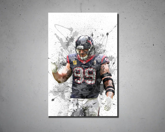 JJ Watt Canvas Wall Art