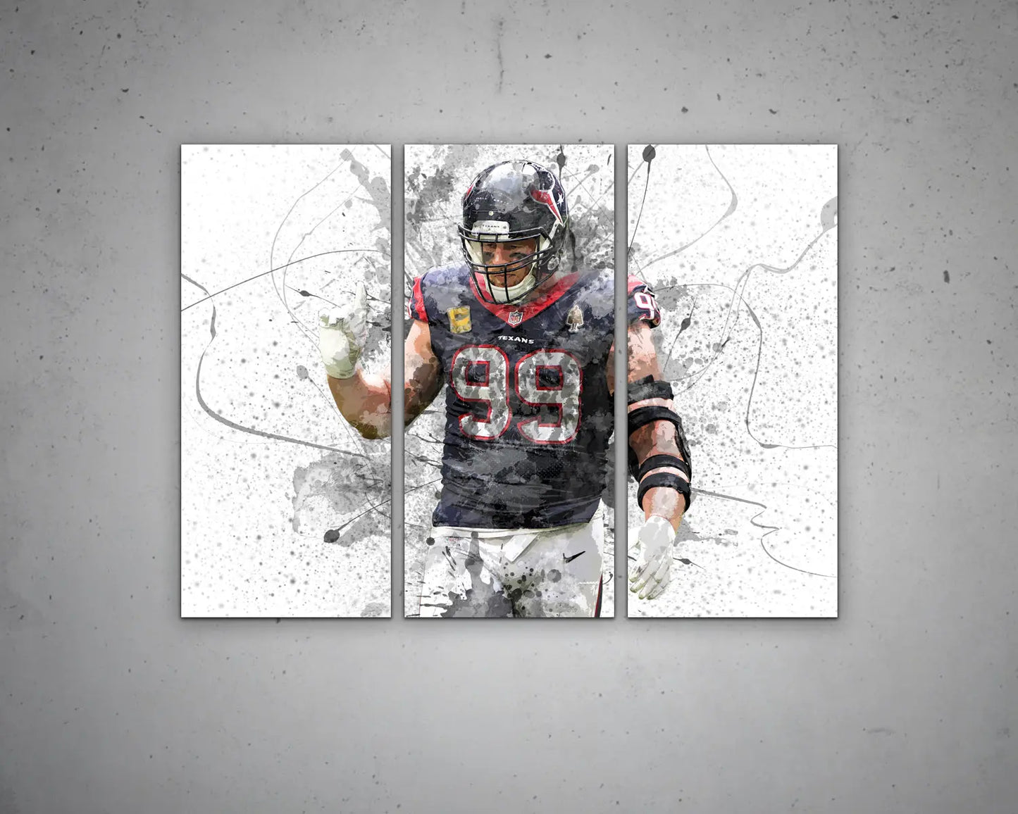 JJ Watt Canvas Wall Art