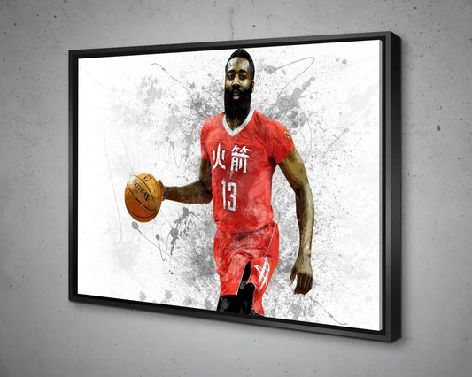 James harden Canvas Wall Art