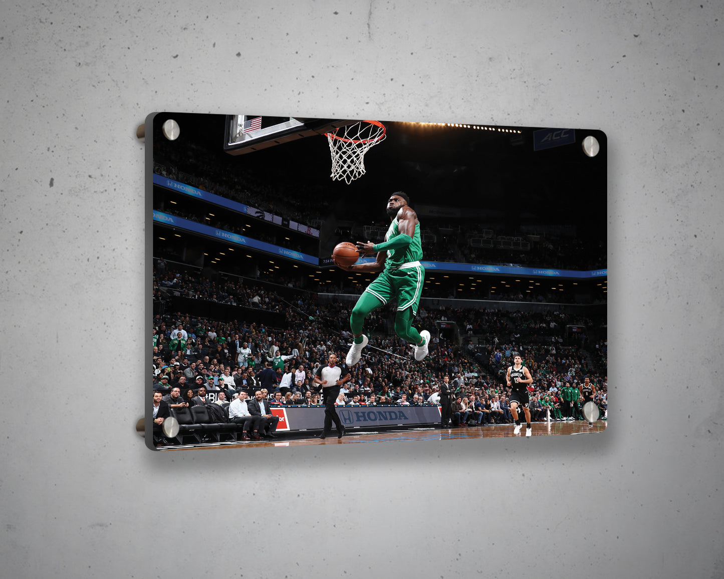Jaylen Brown Black & White Canvas Art
