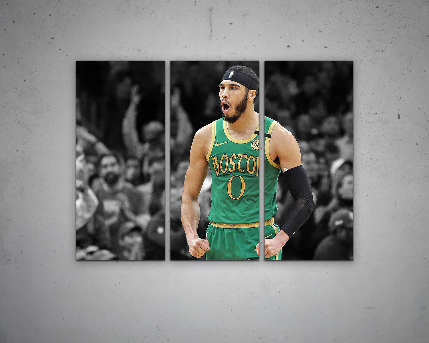 Jayson Tatum Black & White Canvas Art