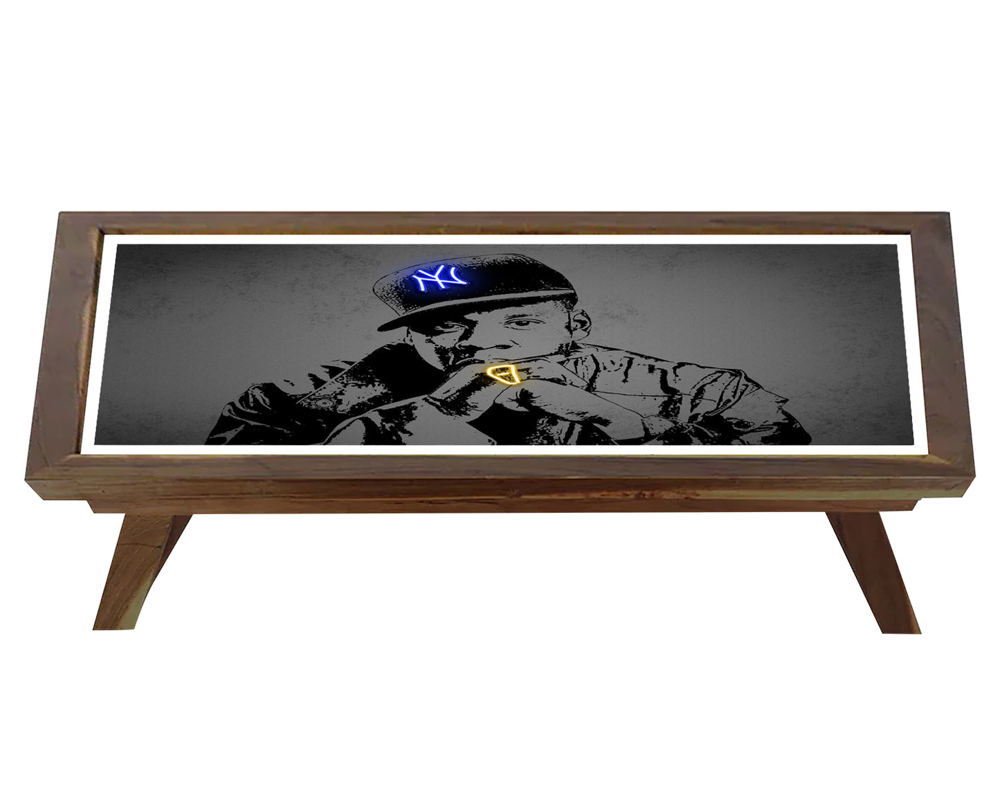 Jay z Neon Effect Coffee and Laptop Table
