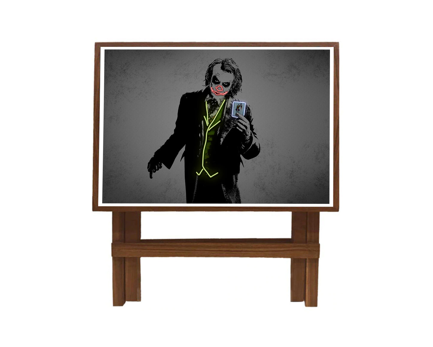 Joker Neon Effect Coffee and Laptop Table
