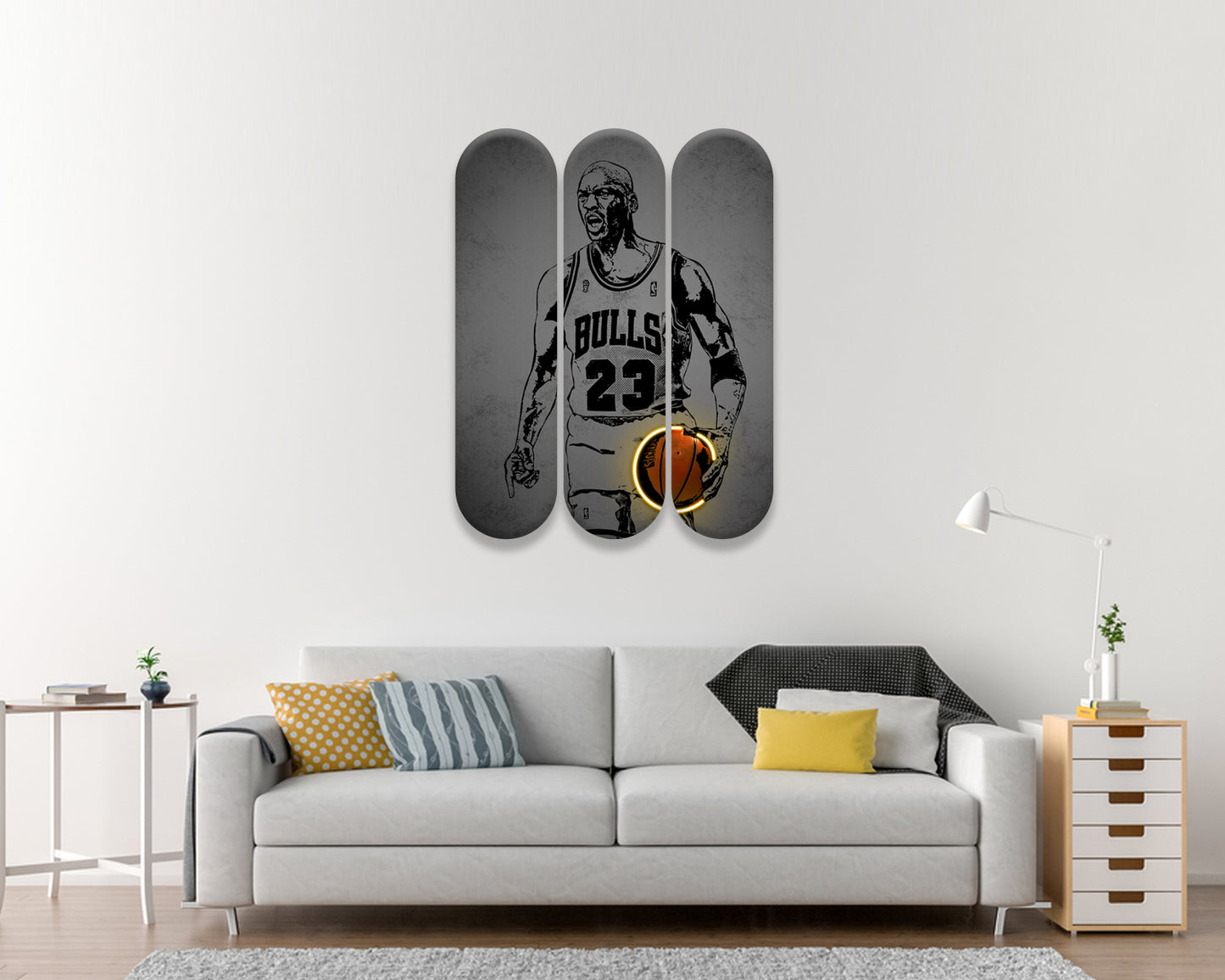 Michael Jordan Acrylic Skateboard Wall Art