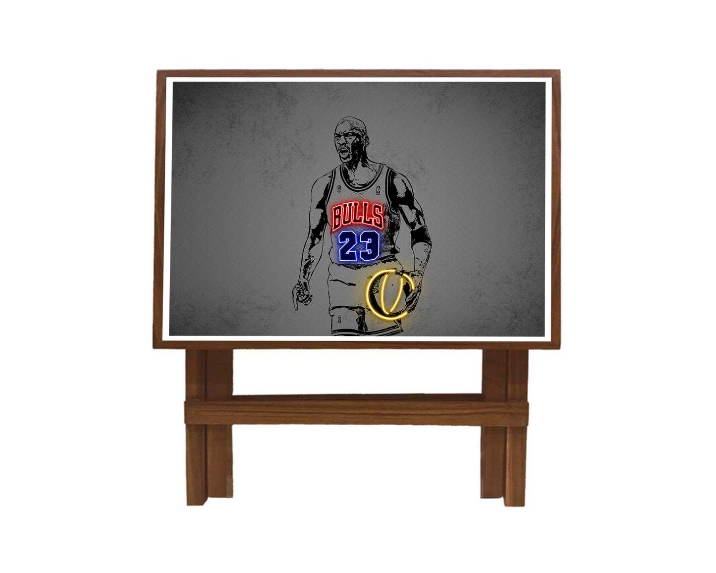 Michael Jordan Neon Effect Coffee and Laptop Table
