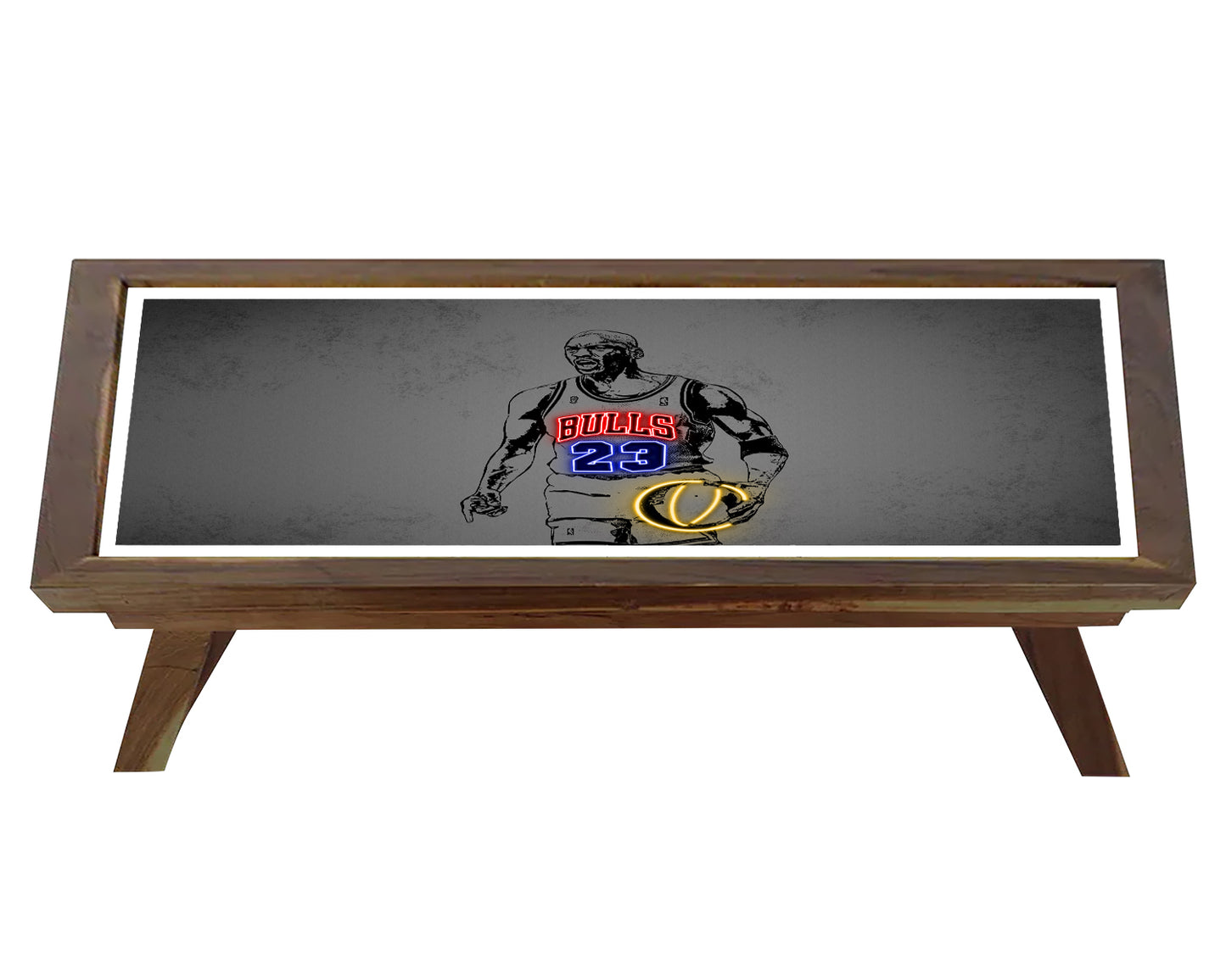 Michael Jordan Neon Effect Coffee and Laptop Table