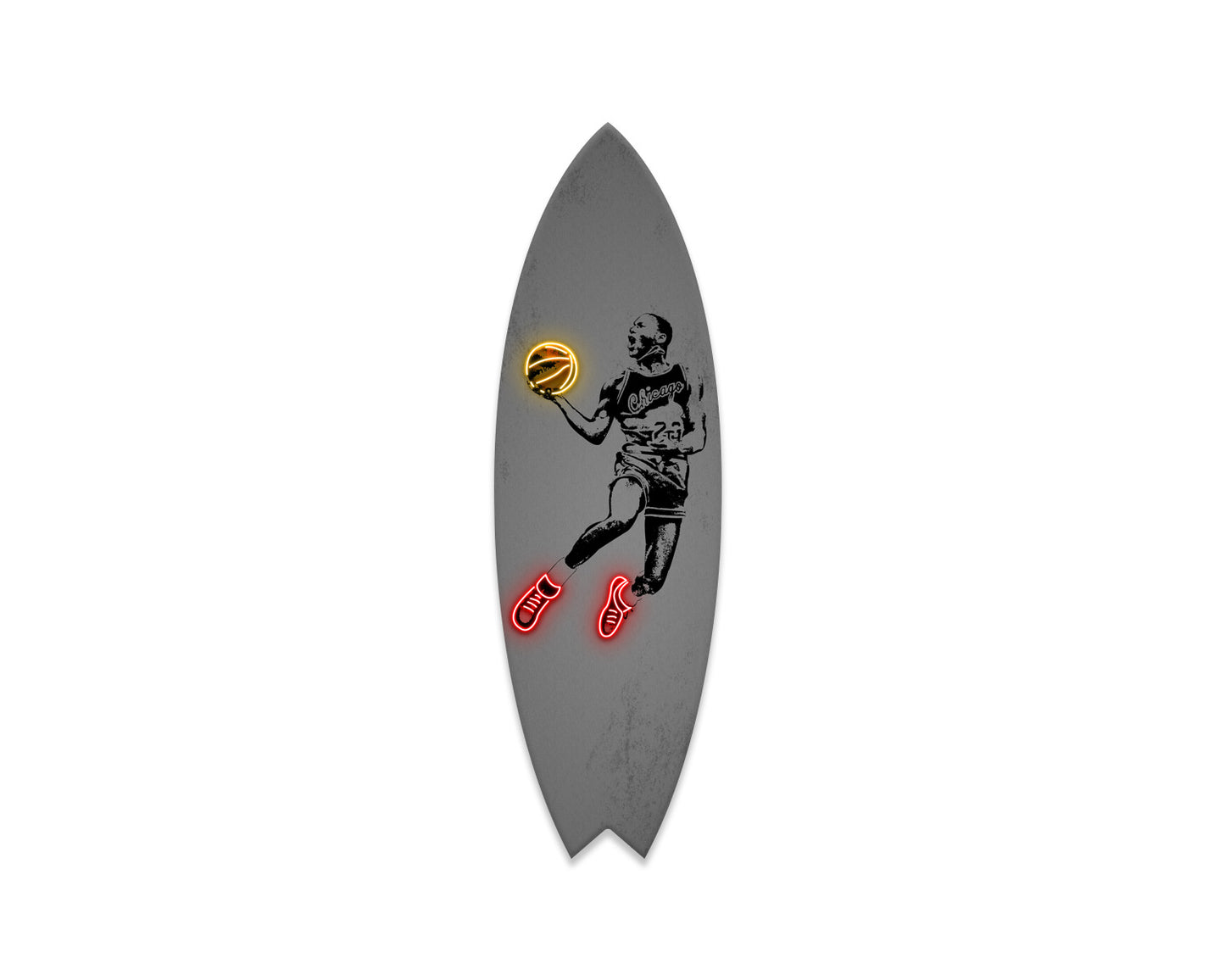 Michael Jordan Acrylic Surfboard Wall Art