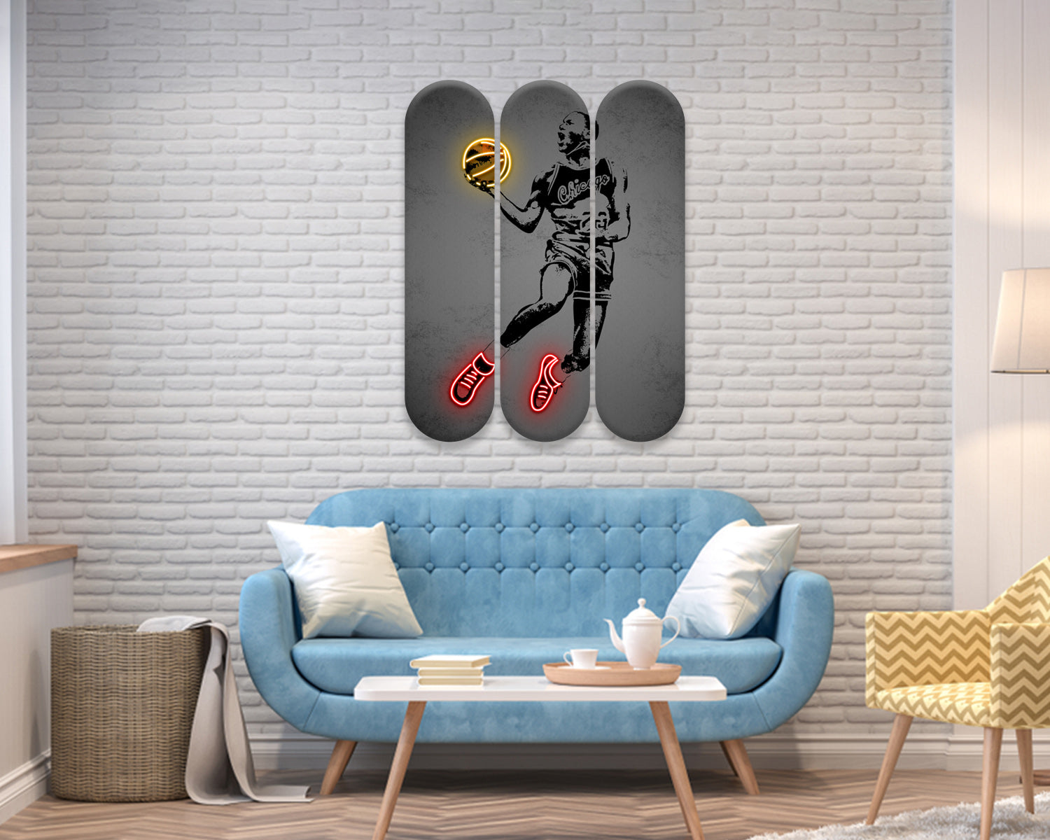 Michael Jordan Acrylic Skateboard Wall Art
