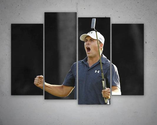 Jordan Spieth Black & White Canvas Art