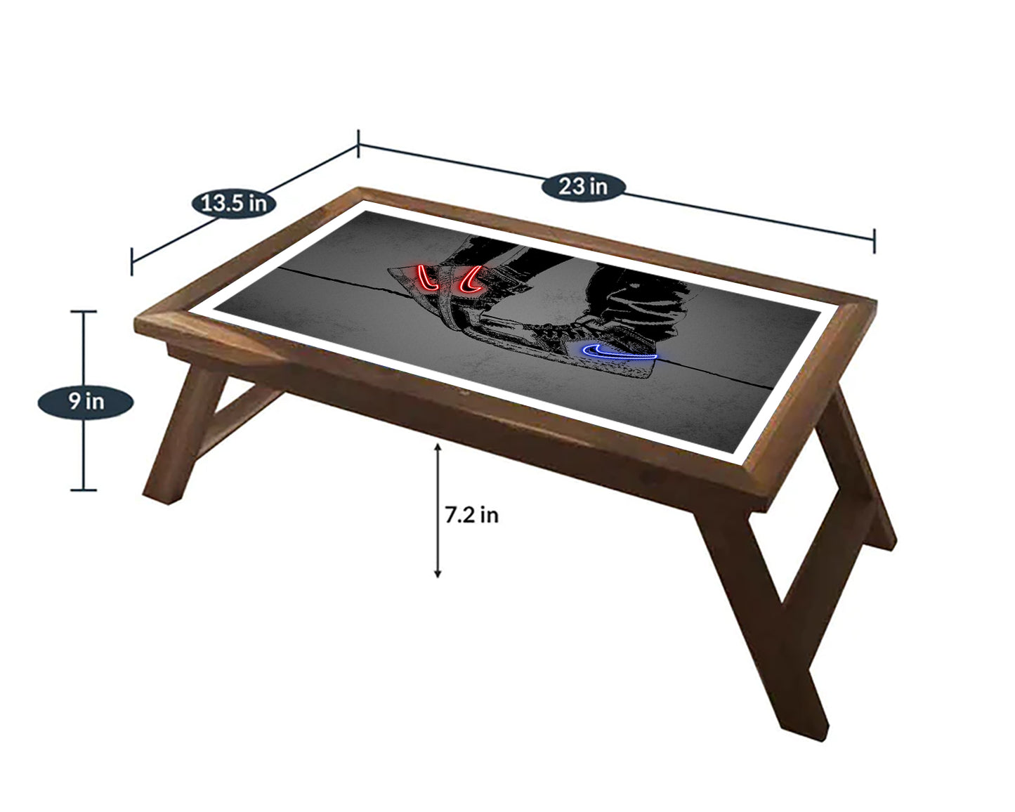 Jordan Shoes Neon Effect Coffee and Laptop Table