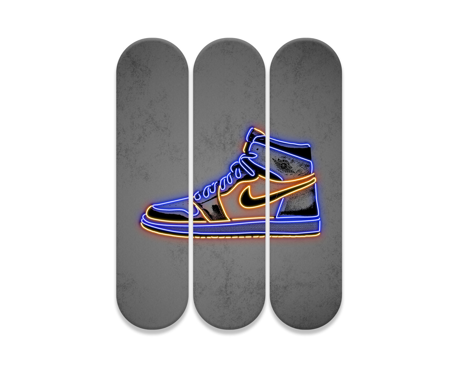 Jordan Sneakars Acrylic Skateboard Wall Art