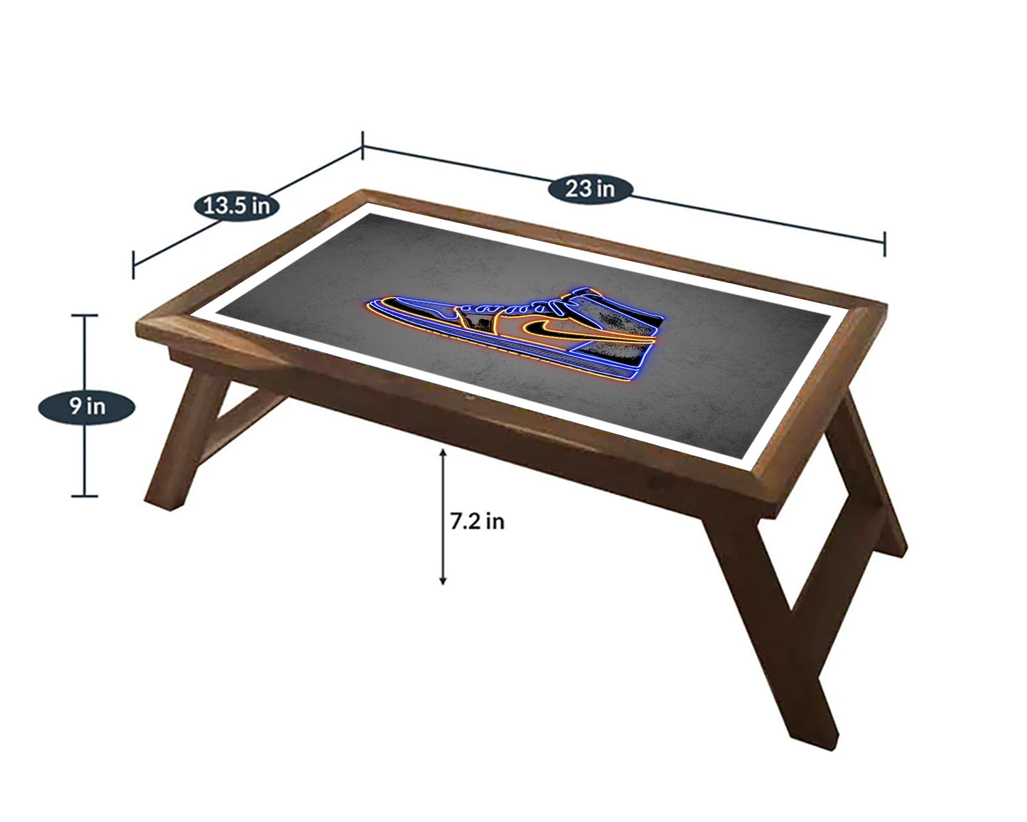 Jordan Sneakars Neon Effect Coffee and Laptop Table