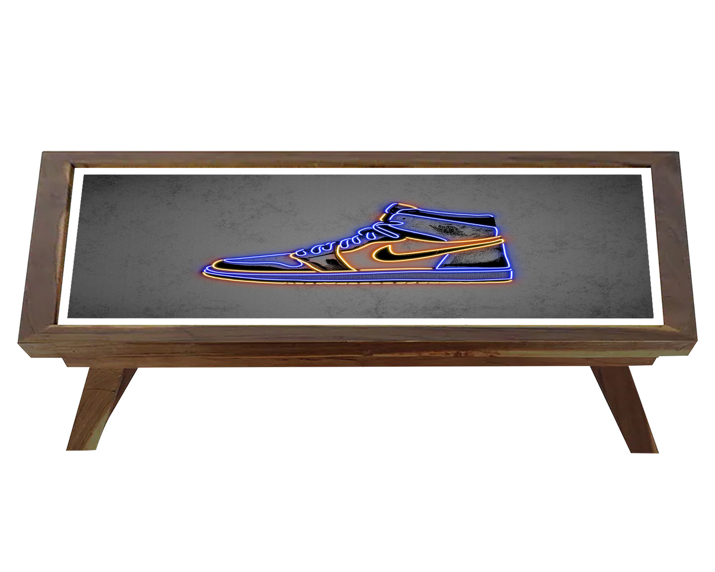 Jordan Sneakars Neon Effect Coffee and Laptop Table