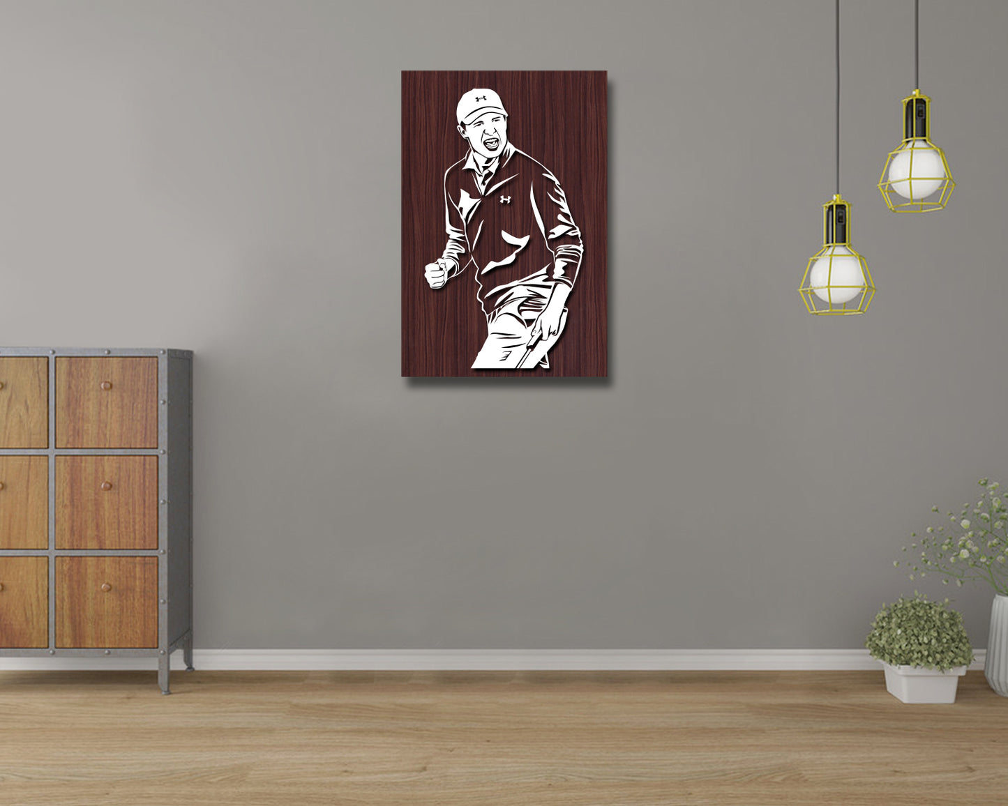 Jordan Spieth LED Wooden Decal