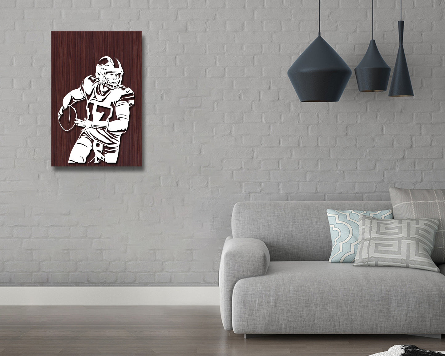 Josh Allen LED Wooden Decal