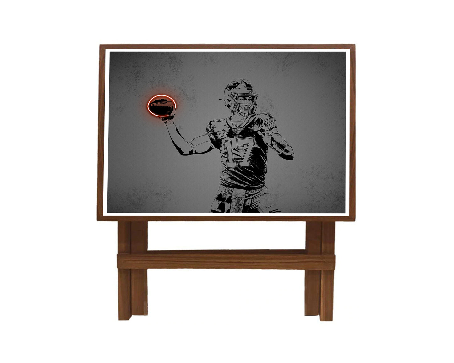 Josh Allen Neon Effect Coffee and Laptop Table