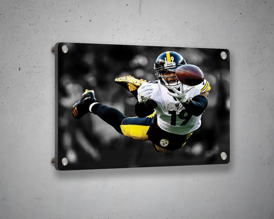 JuJu Smith-Schuster Black & White Canvas Art