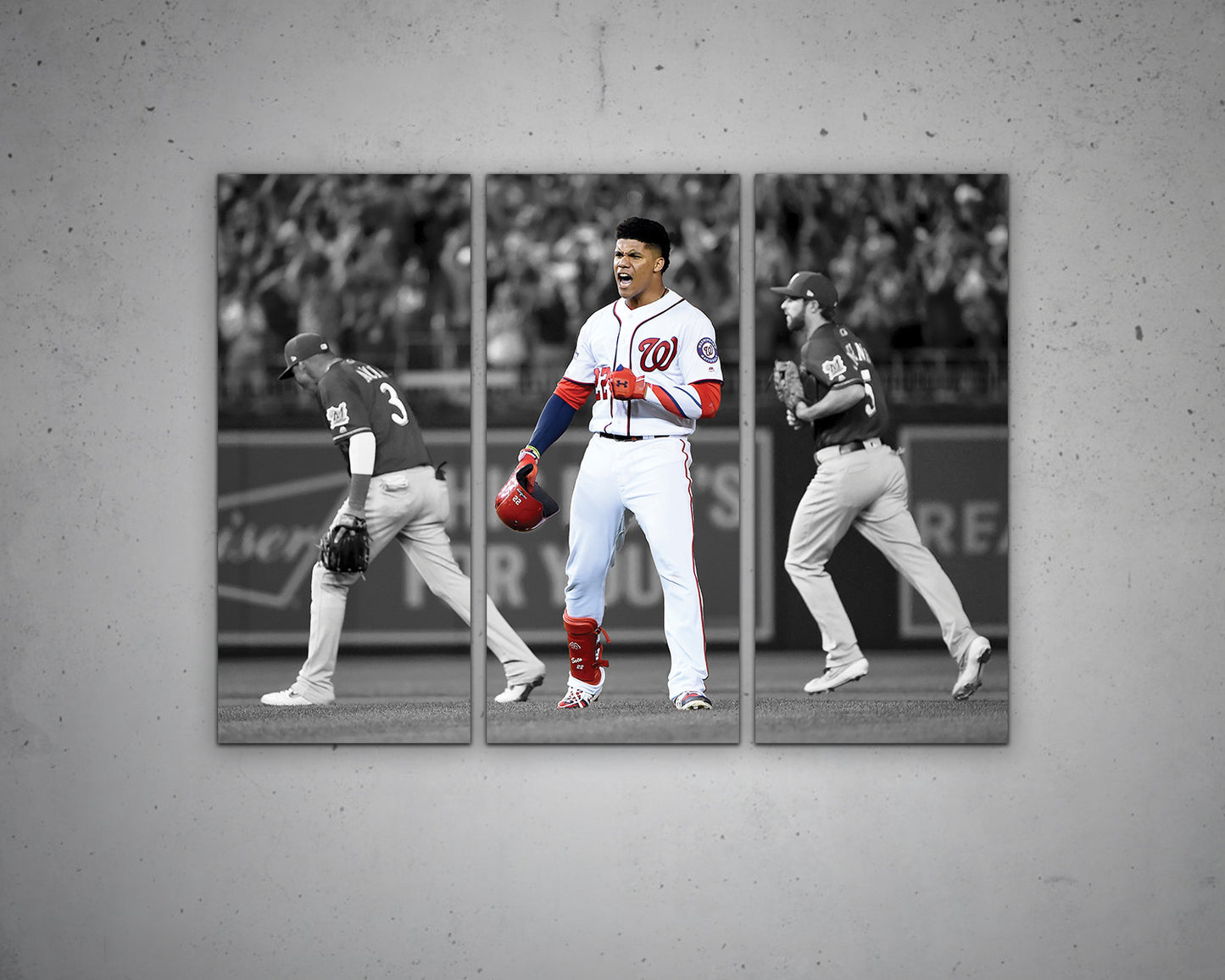 Juan Soto Black & White Canvas Art
