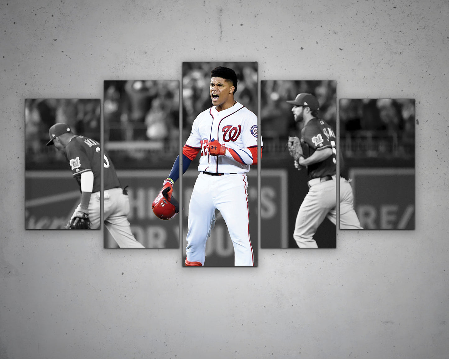 Juan Soto Black & White Canvas Art
