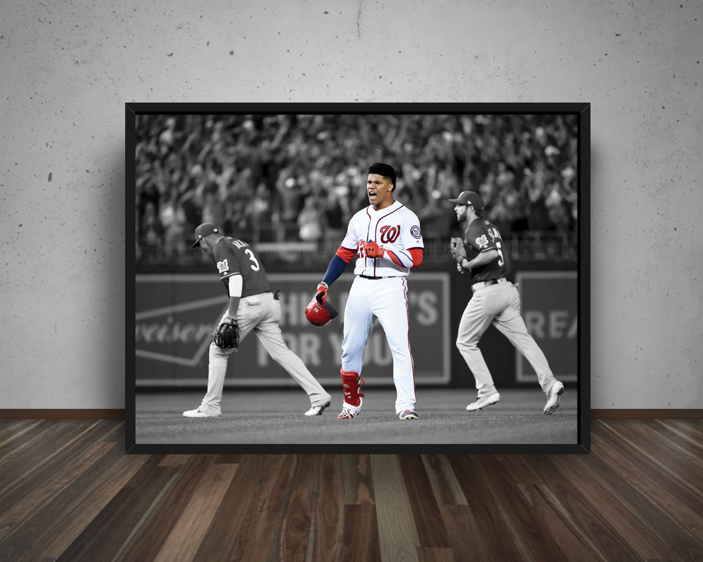Juan Soto Black & White Canvas Art