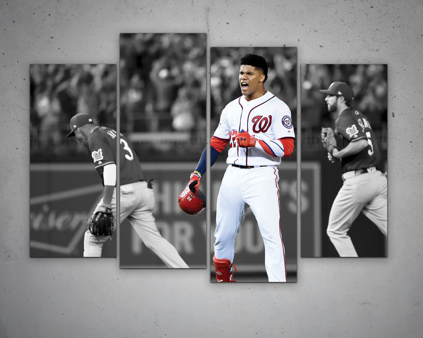 Juan Soto Black & White Canvas Art