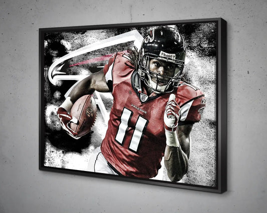 Julio Jones Black & White Canvas Art
