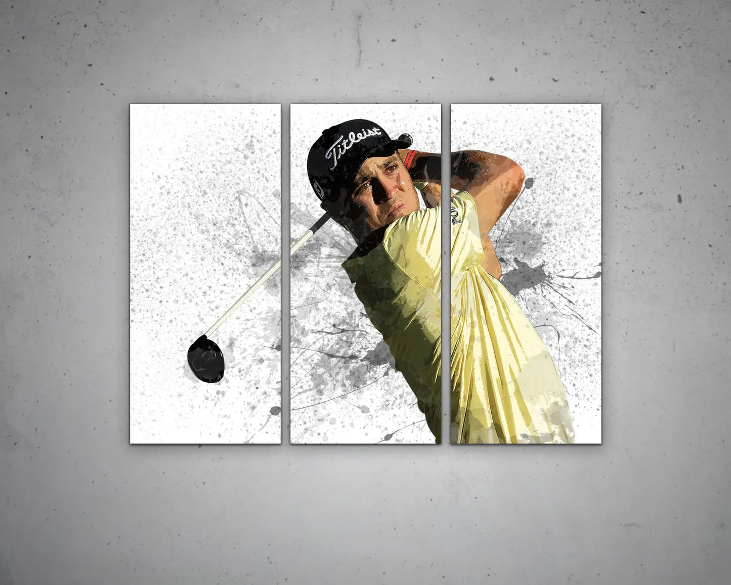 Justin Thomas Splash Effect Canvas Art