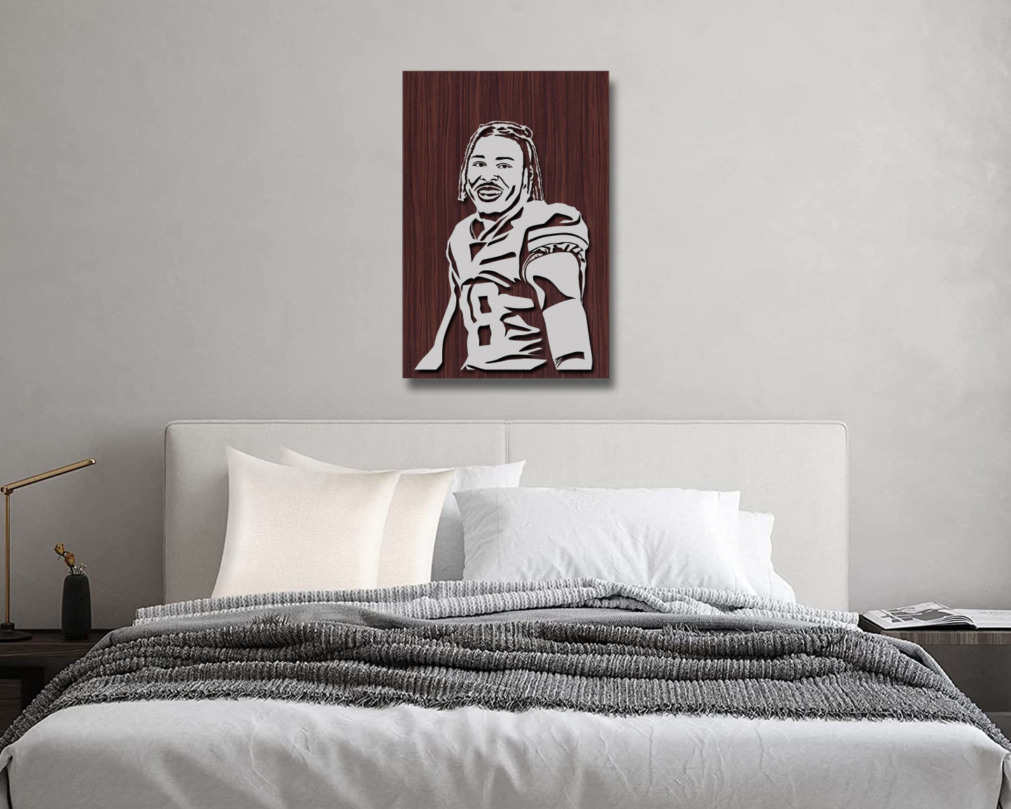 Justin Jefferson LED Wooden Decal
