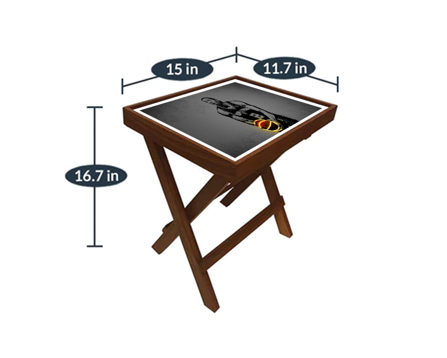 Kawhi Leonard Neon Effect Coffee and Laptop Table