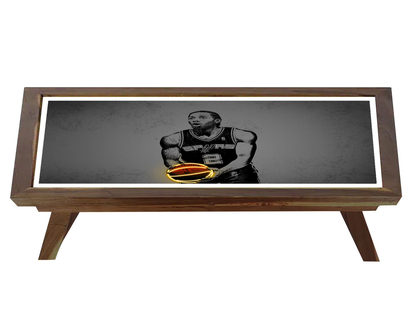 Kawhi Leonard Neon Effect Coffee and Laptop Table