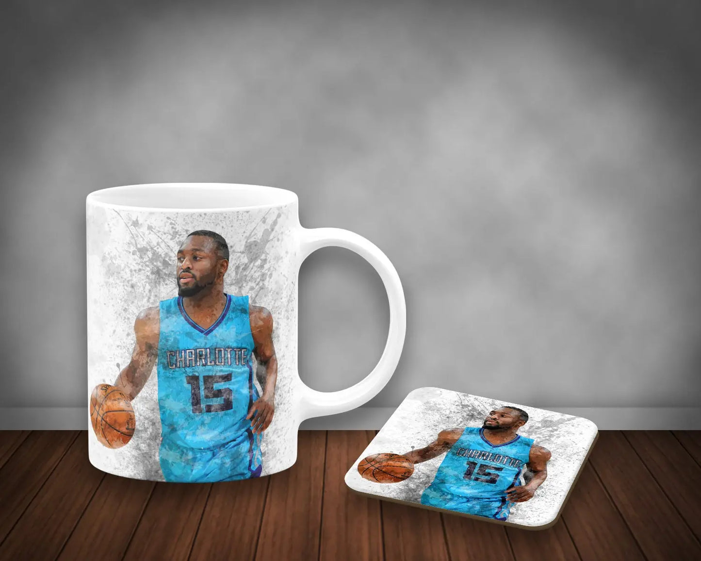 Kemba Walker Splash Effect Mug and Coaster