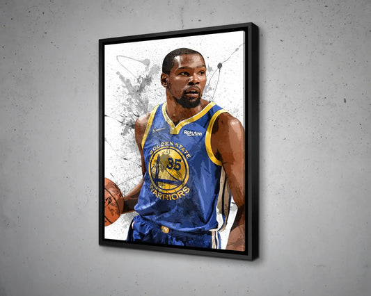 Kevin durant Splash Effect Canvas Art